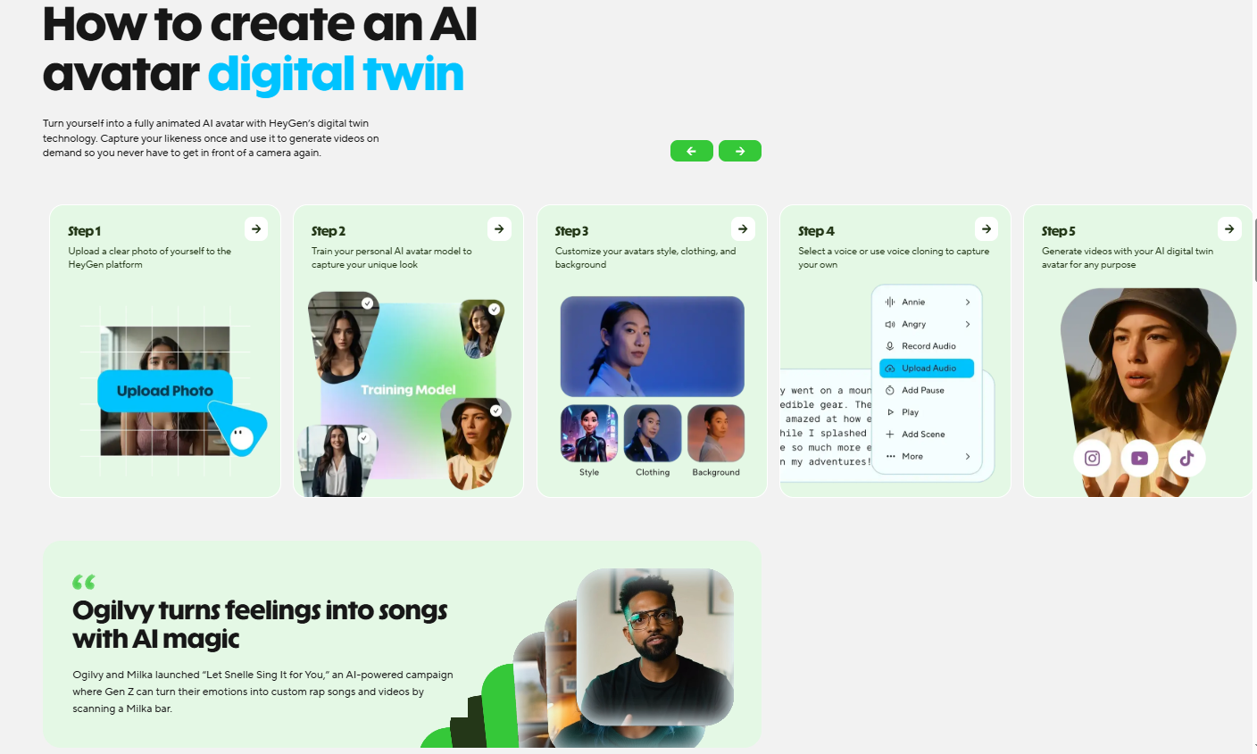 Creating a video with HeyGen Custom Avatar