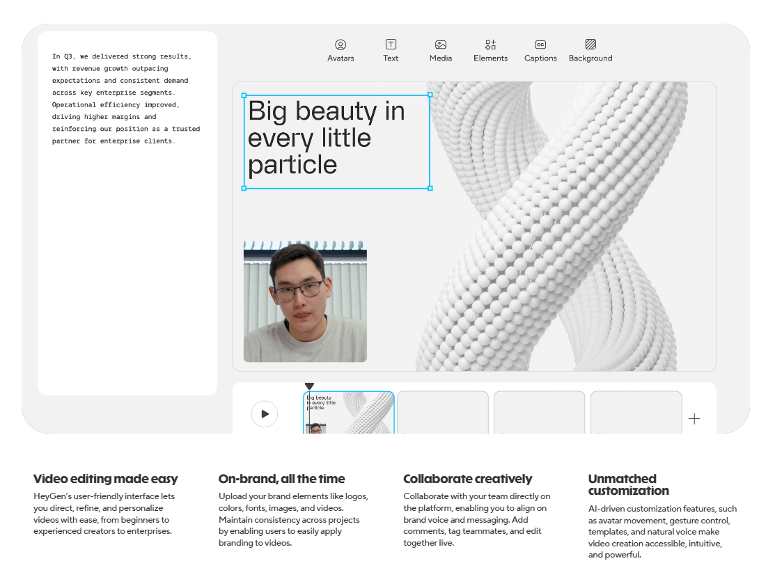 HeyGen AI video quality sample